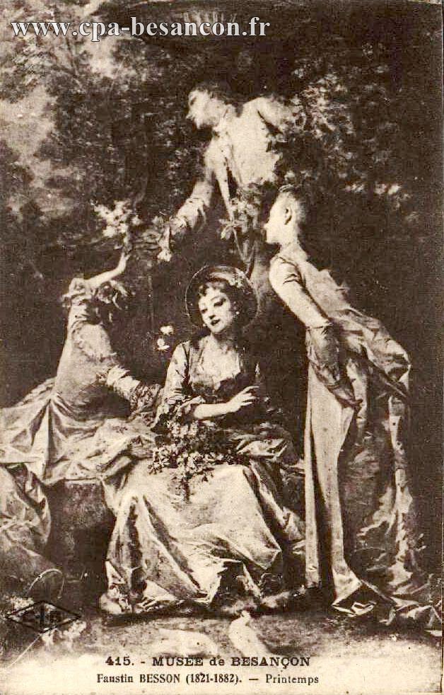 415. - MUSEE de BESANÇON - Faustin BESSON (1821-1882). - Printemps